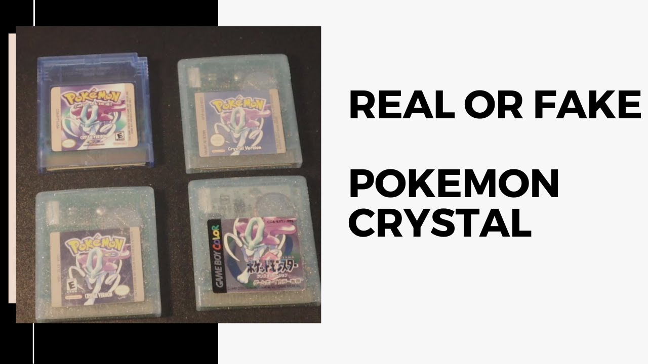 How to spot - identify a FAKE Pokemon Crystal (for the Gameboy Colour)