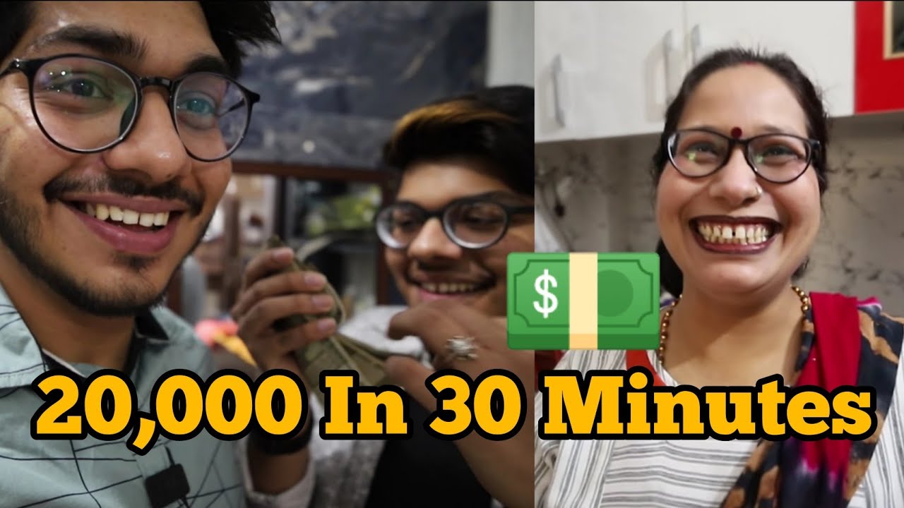 Giving My Mom RS 20,000 to spend in 30 MINUTES💰