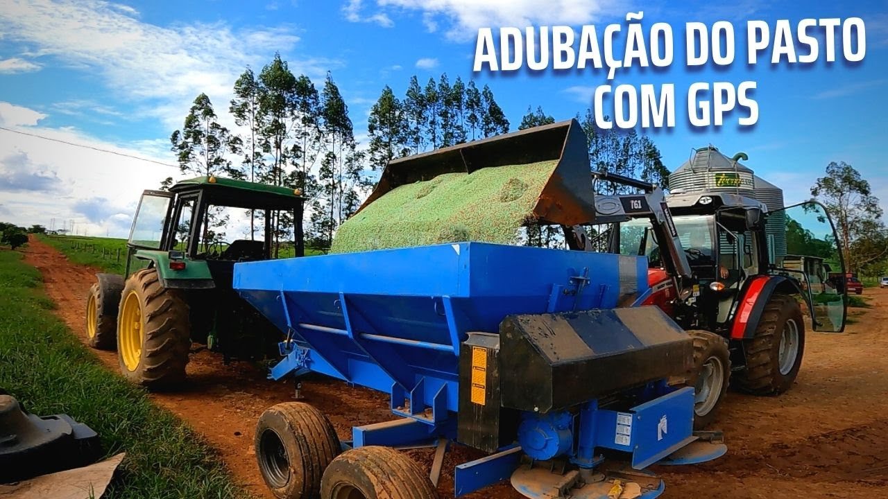 ADUBAÇÃO DE PASTO COM O GPS AGRÍCOLA FACILITOU A LIDA