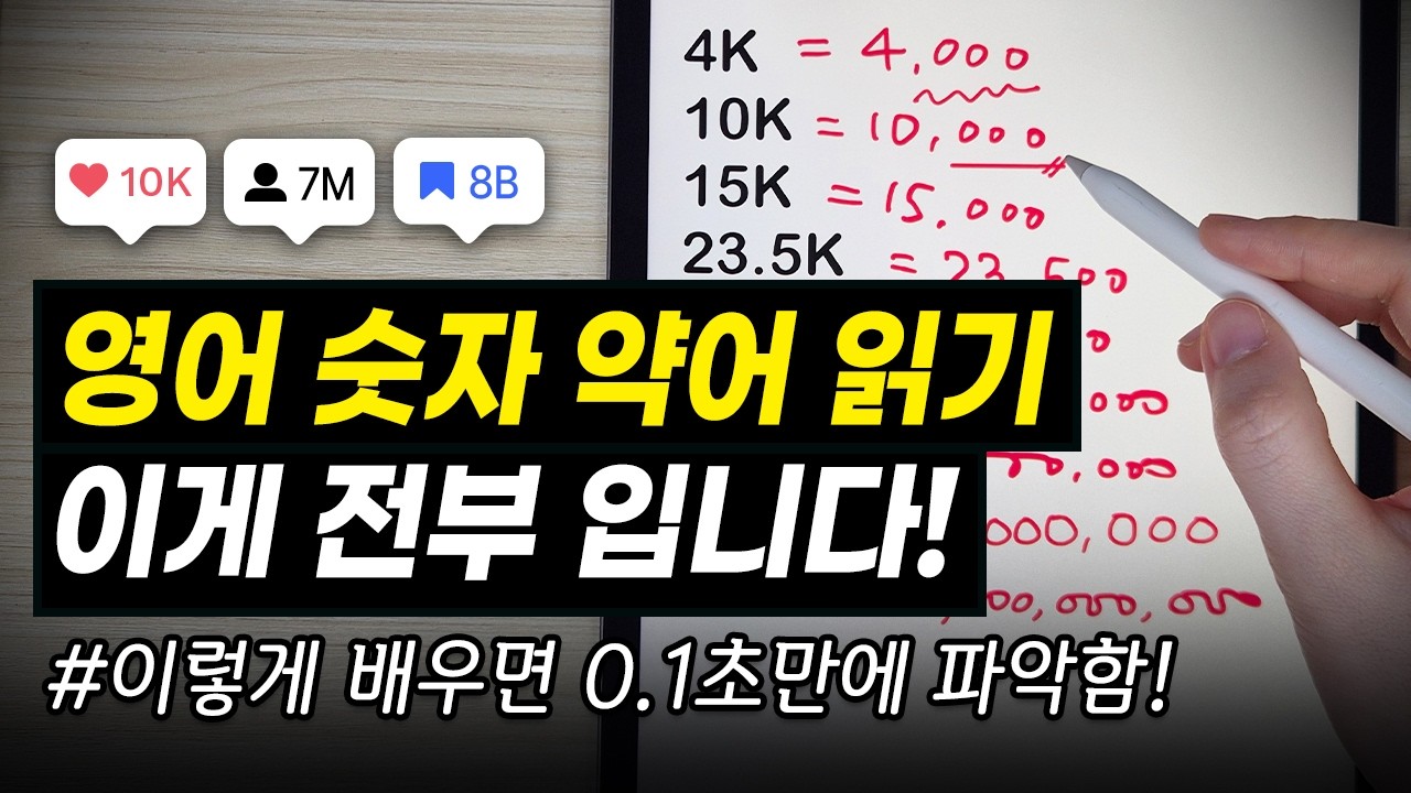 맨날 헷갈리는 10K 조회수, 10M 팔로워.. 이젠 헷갈리지 말아요!