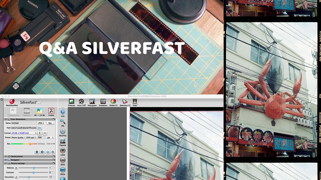 Q&A SilverFast - Scanning with and without tray & more