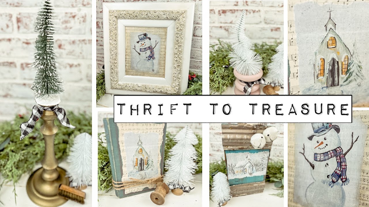 Upcycling Thrift Store Finds to Create Beautiful Holiday Decor - Connie's Hand-Painted Rice Paper