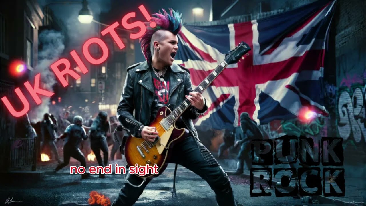 Divided Nation: UK Streets on Fire Punk Rock Anthem, Post Punk Music