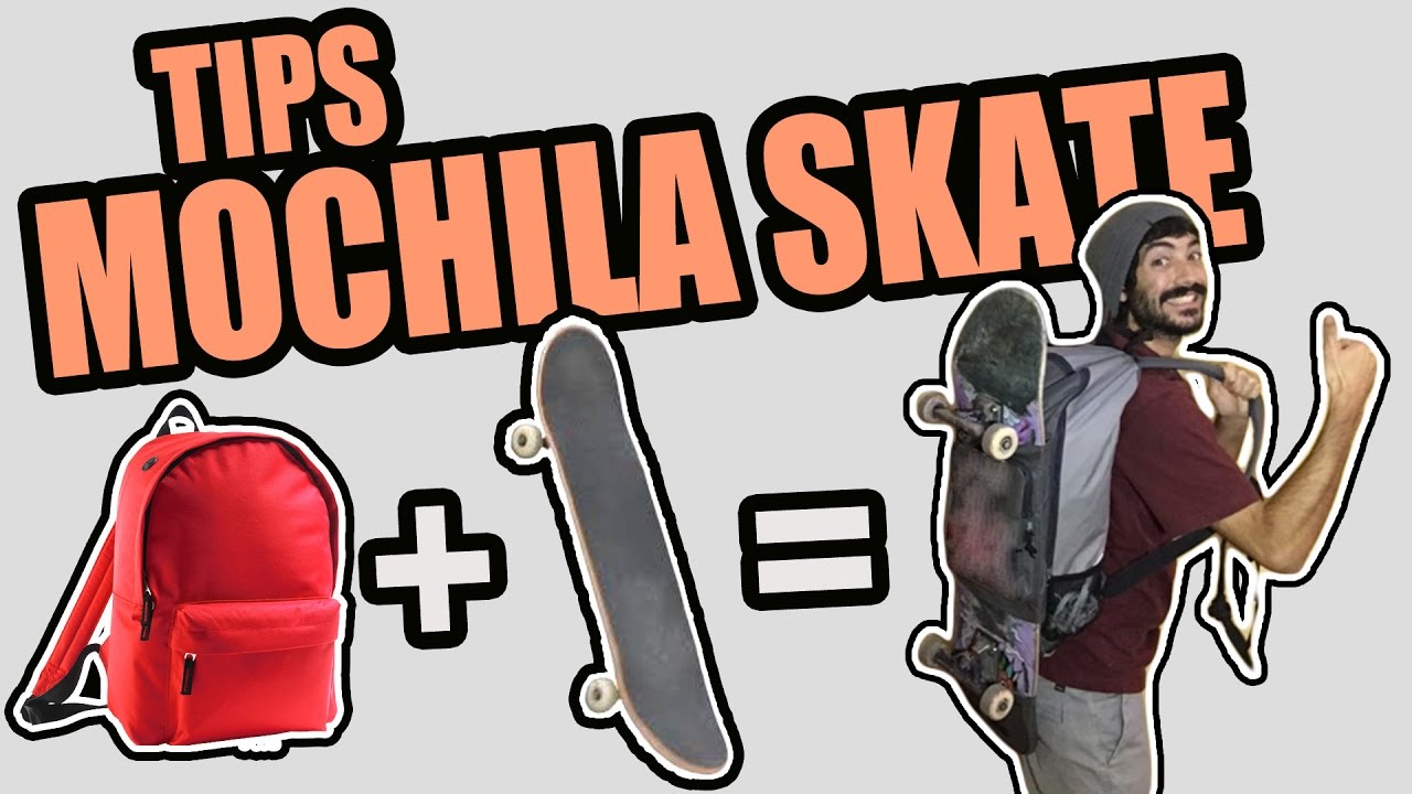 Como poner la tabla de SKATE en la mochila 