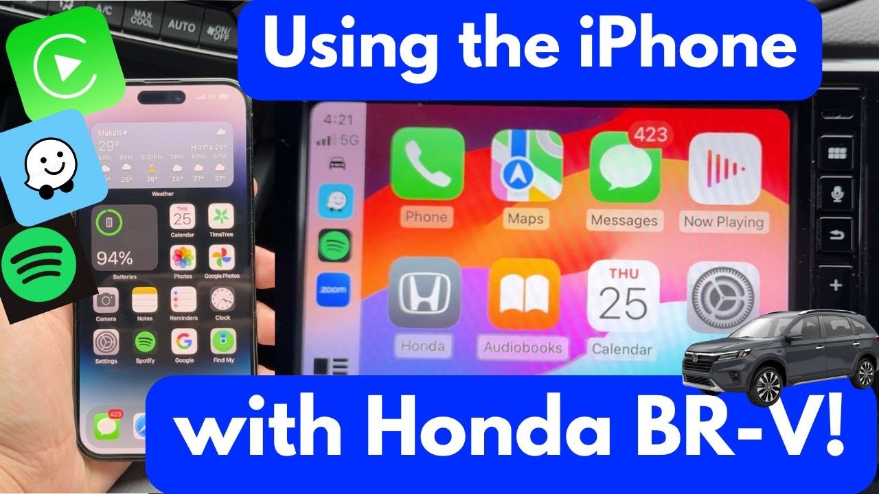 Как использовать iPhone с Honda BR-V | Руководство по Apple CarPlay