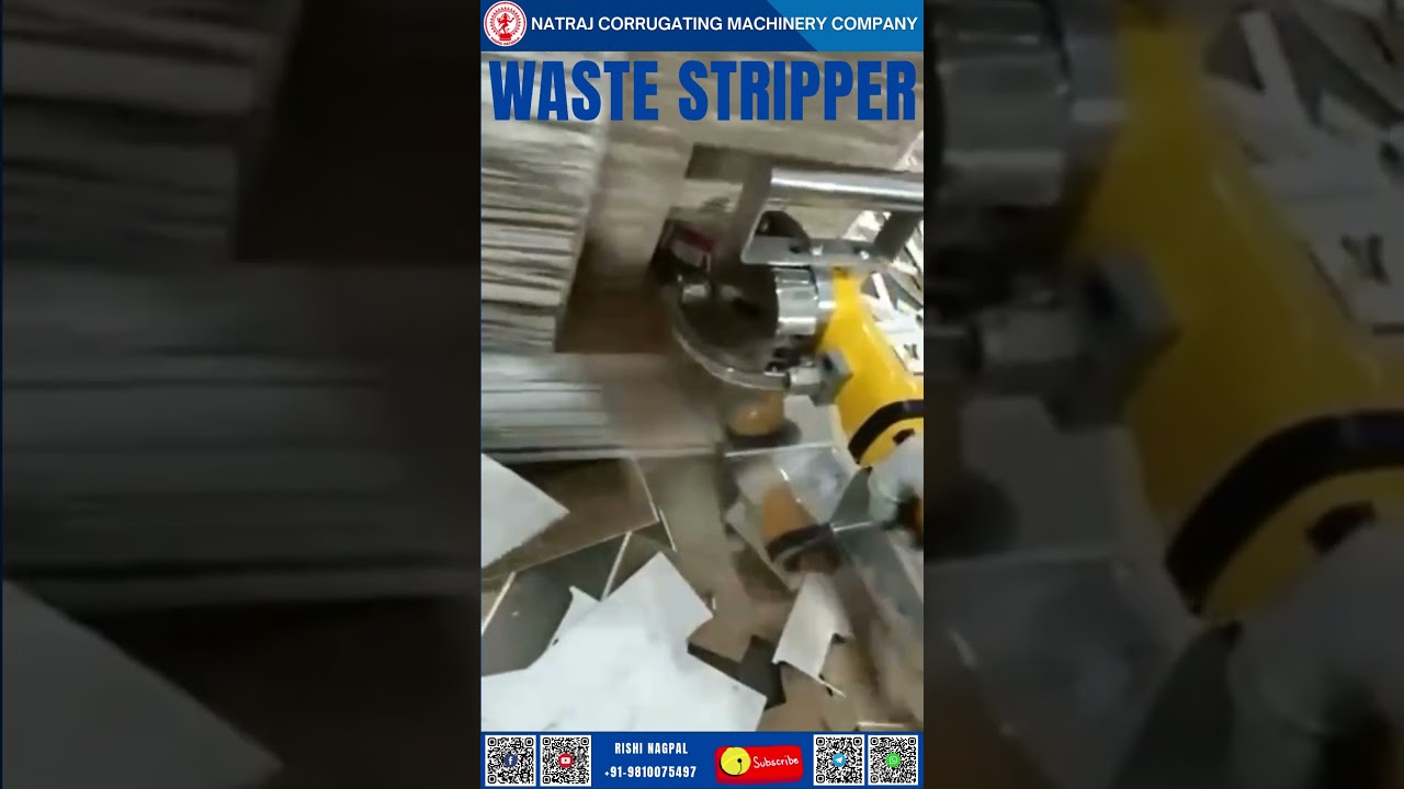 High-Speed Waste Stripper Machine | Natraj Corrugation Machine Price | Nagpal Industries