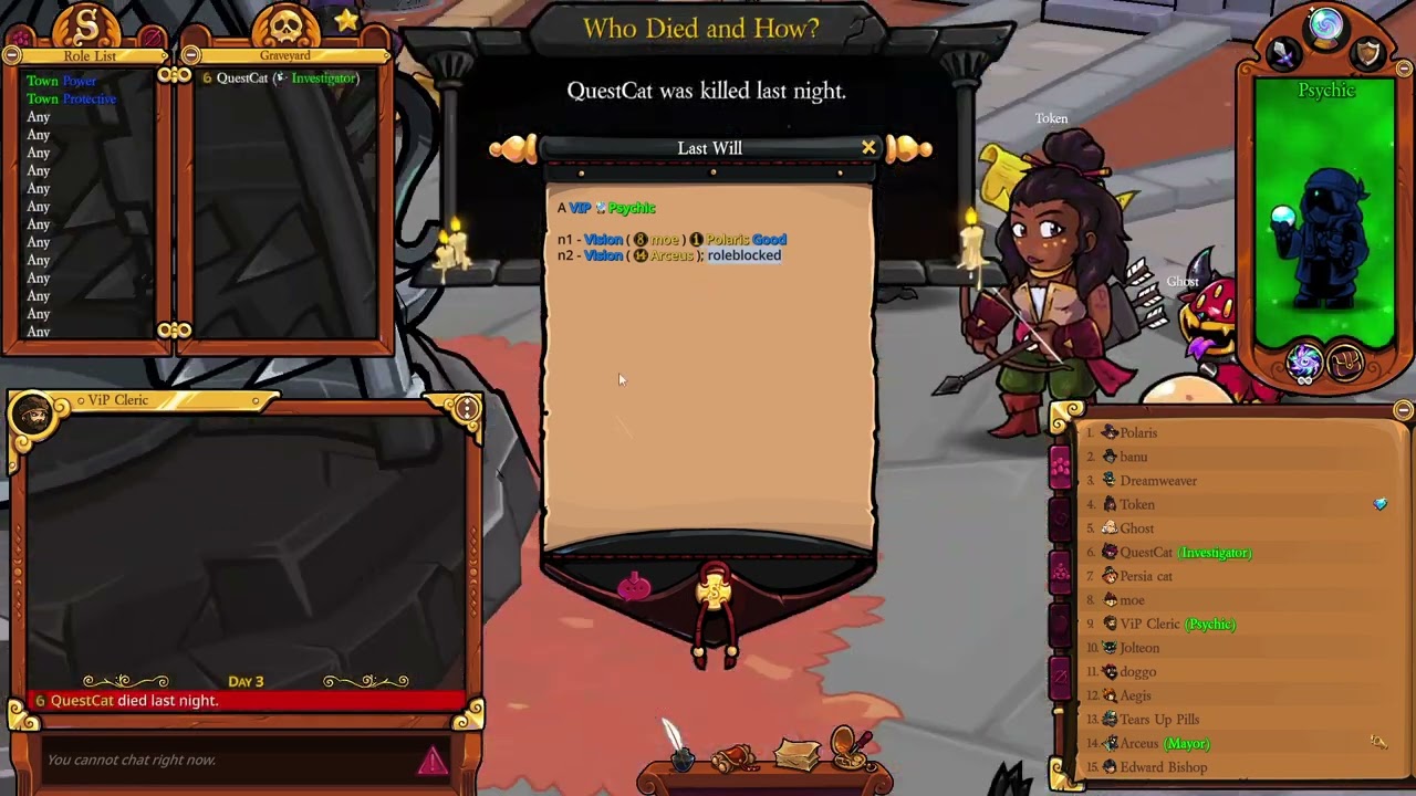 Town of Salem 2 - Can I keep the VIP safe as Psychic