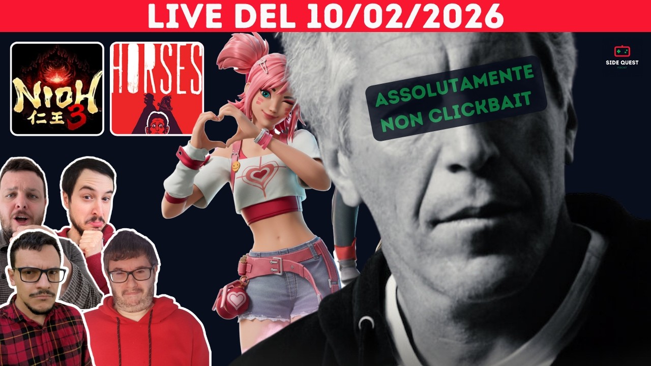 Nioh 3 vs Multiplayer.it, EPTSTEIN È VIVO e gioca Fortnite (?), HORSES DIVIDE | Live del 10/02/2026