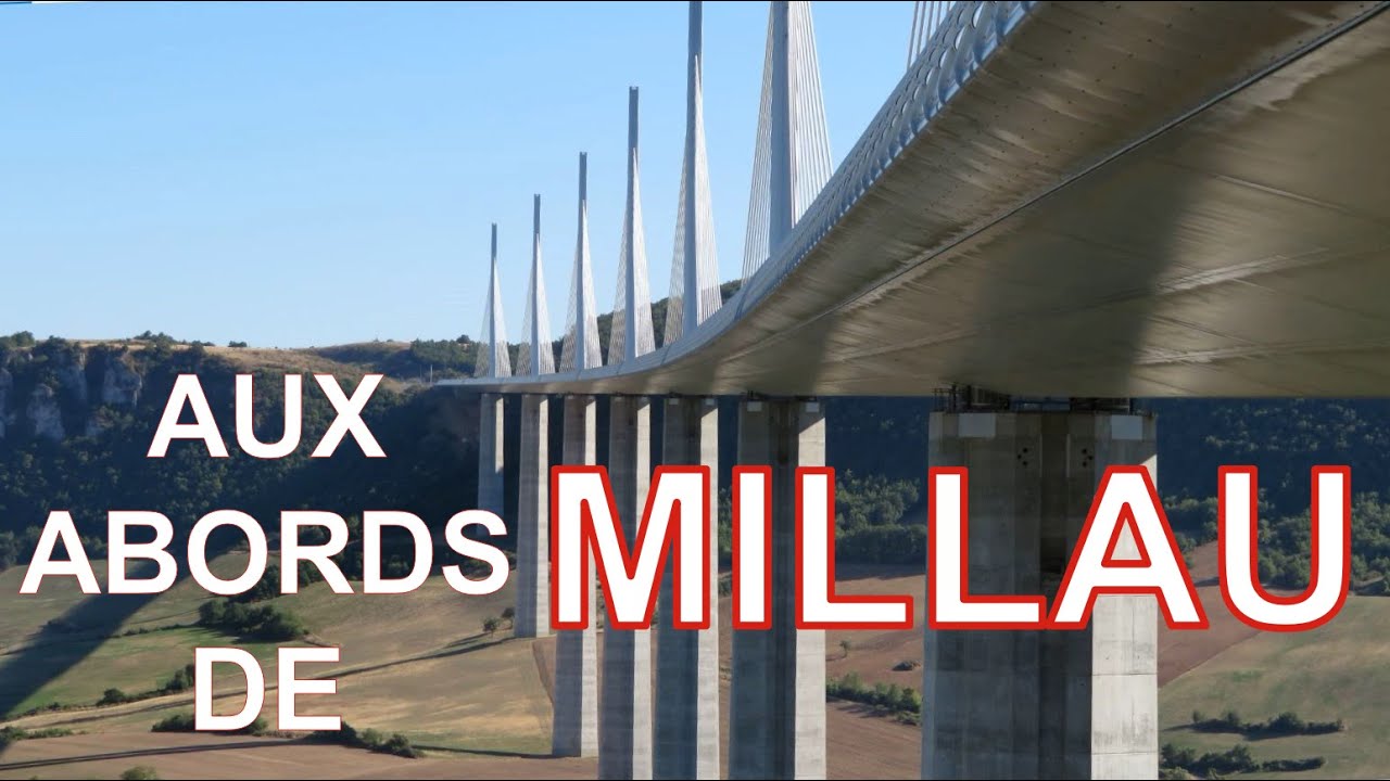 Les abords de ❤️❤️ MILLAU ❤️❤️ par les routes. Et méga averse !