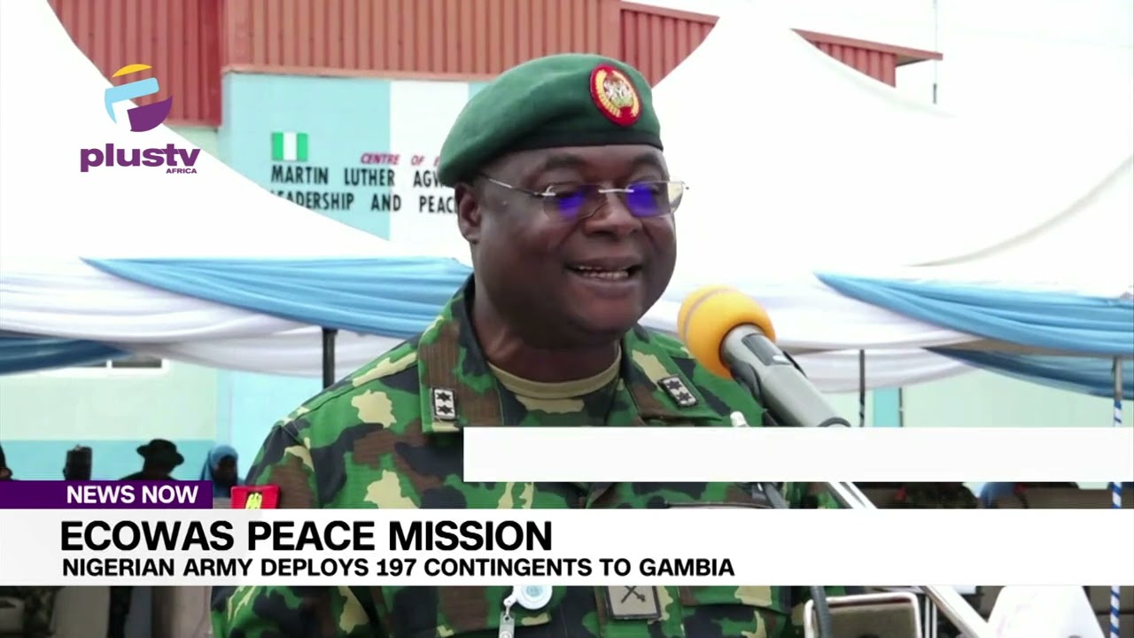 ECOWAS Peace Mission: Nigerian Army Deploys 197 Contingents To Gambia.