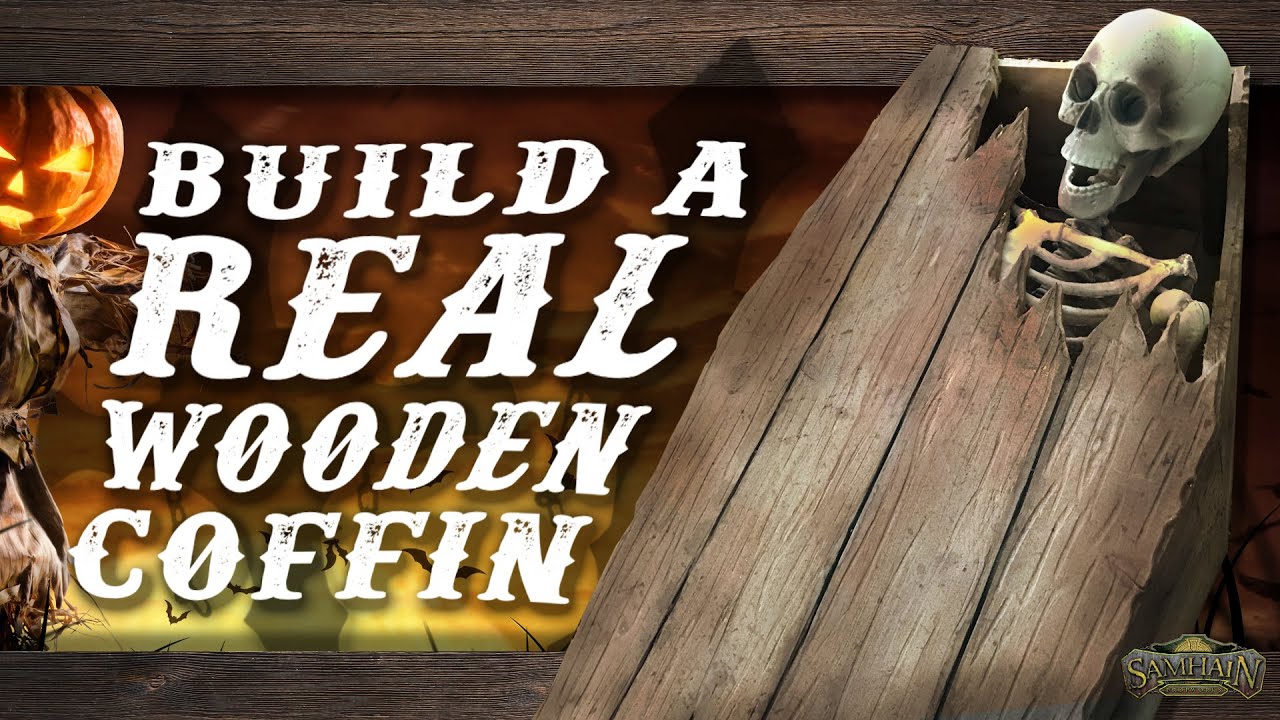 Authentic DIY Wood Coffin Prop - A Halloween Tutorial