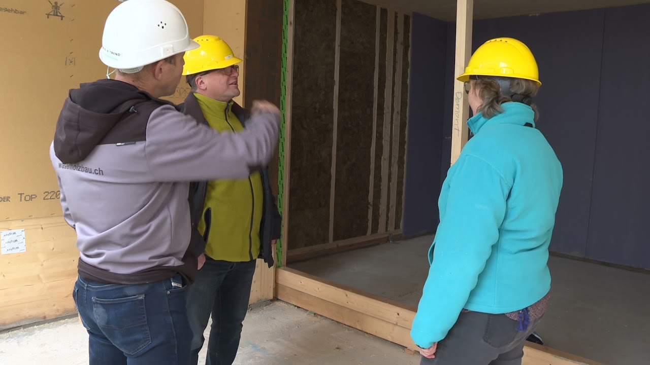 Ein Mehrfamilienhaus aus Holz - Gemeinde-TV Binningen