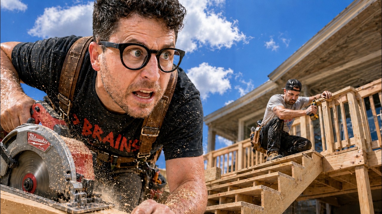 I Challenged a Hater to a Deck Build Off! ( YouTuber VS Real Carpenter)