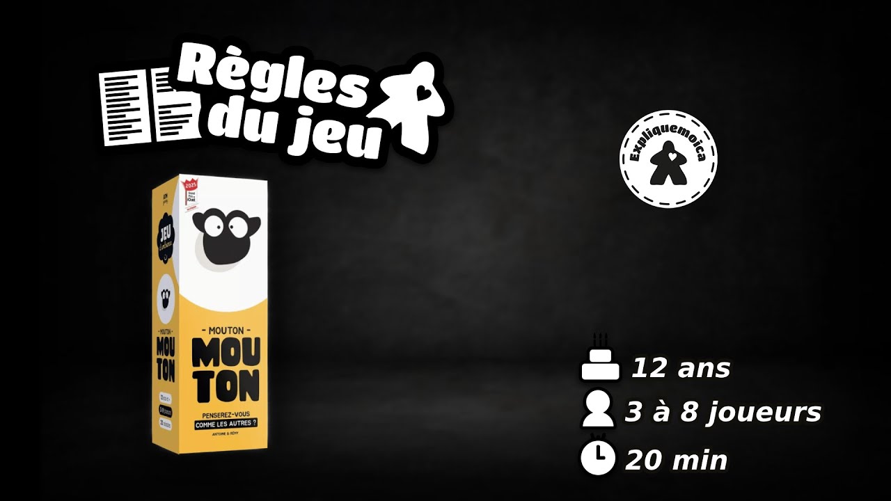 🐏  MOUTON MOUTON 🐏 r&egrave;gle du jeu #expliquemoica