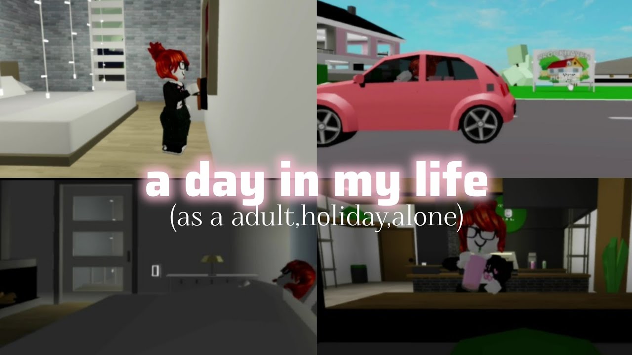 🎀 A day in my life in brookhaven🍀(as an adult living alone)..
