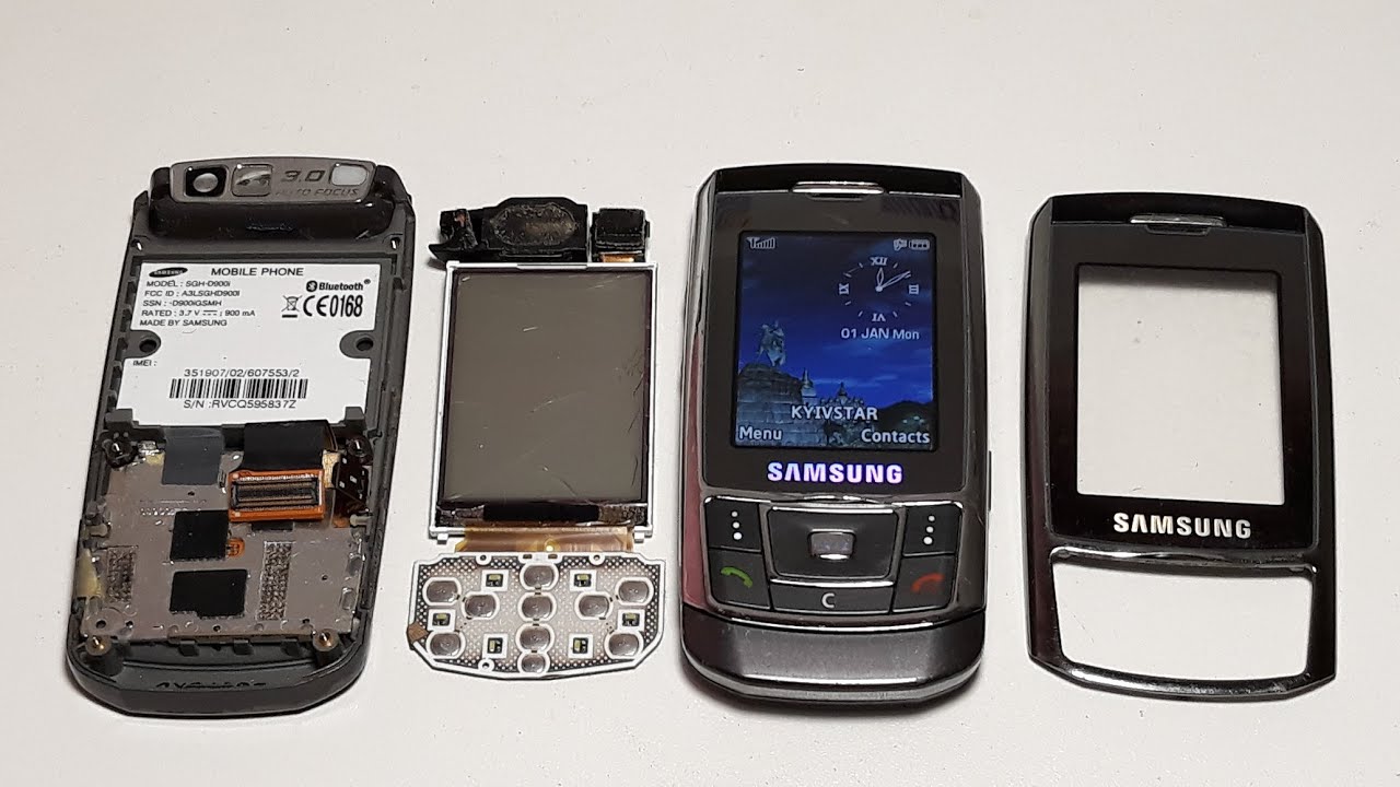 Restoration Samsung D900i. Ремонт телефона из Латвии от Рихардса Rebuild broken phone