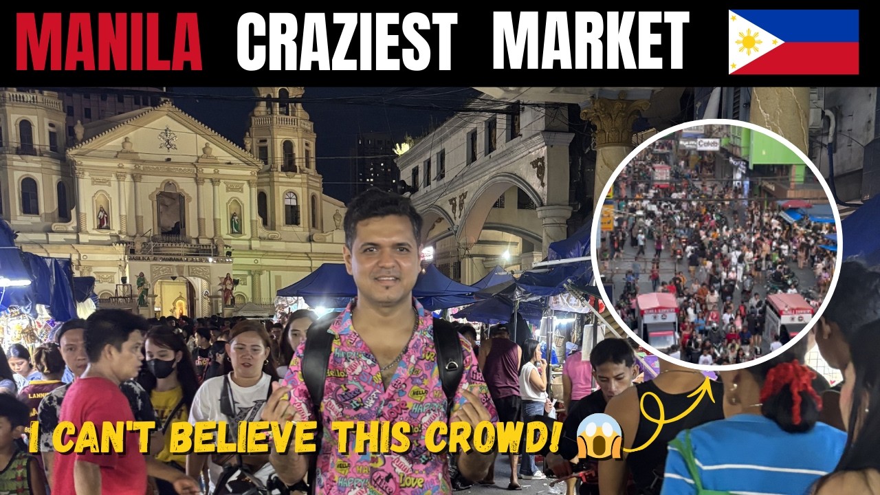 Manila’s CRAZY Street Market 🇵🇭 | Food & Bargains Everywhere