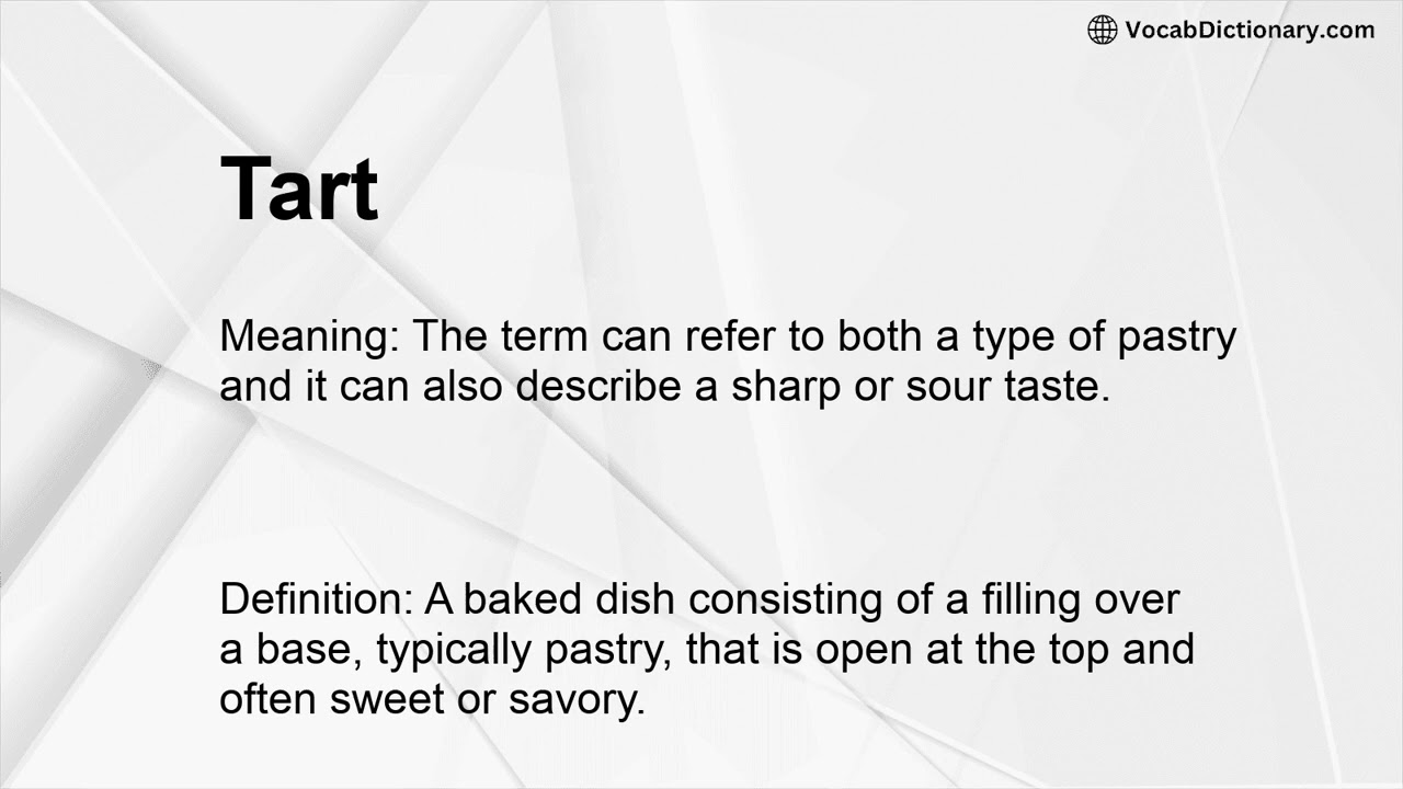 Tart Meaning