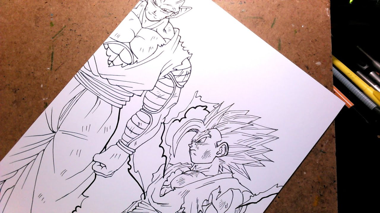 How TO DRAW The Piccolo and GOHAN New Shappuden