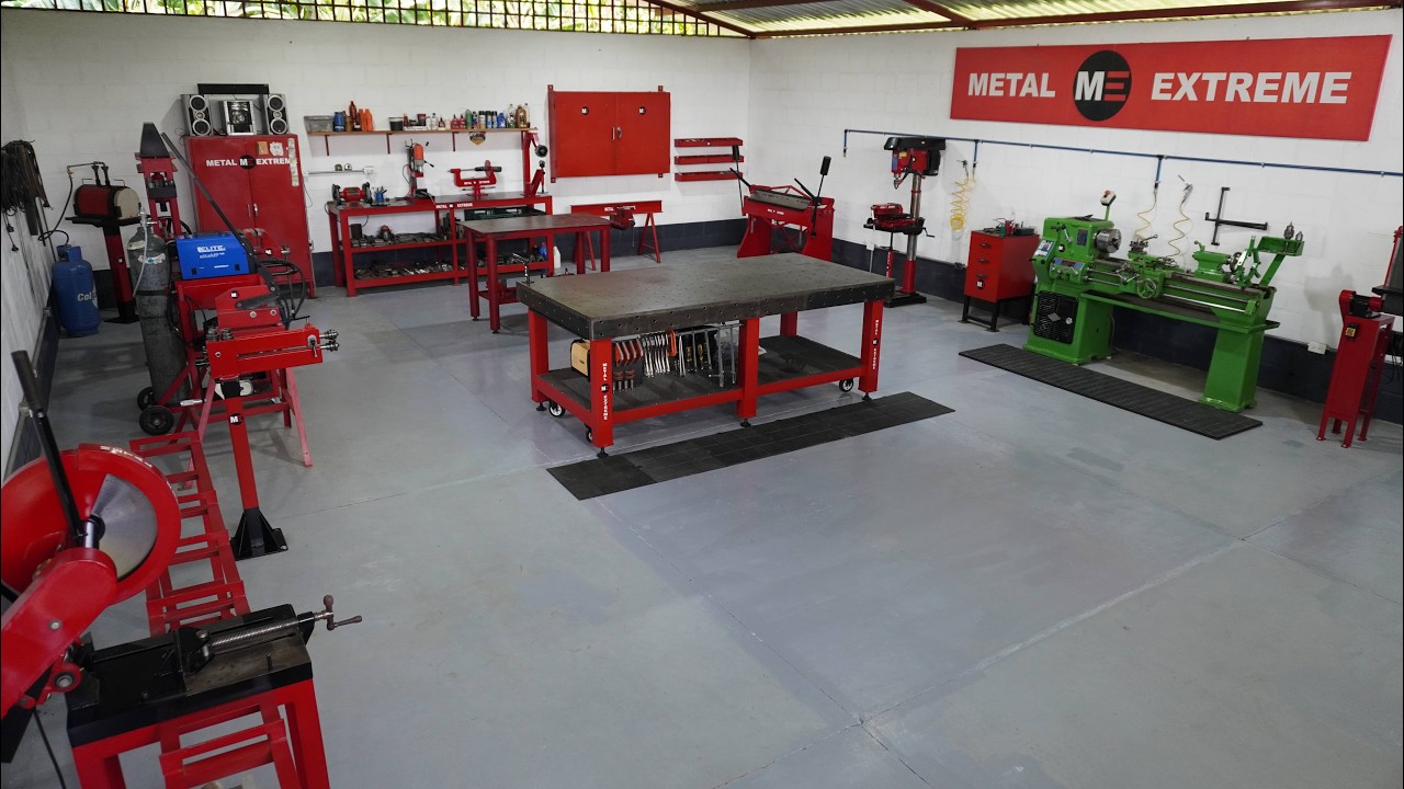 Conoce Mil Taller Metal Extreme 100 m² ( limpio y organizado)