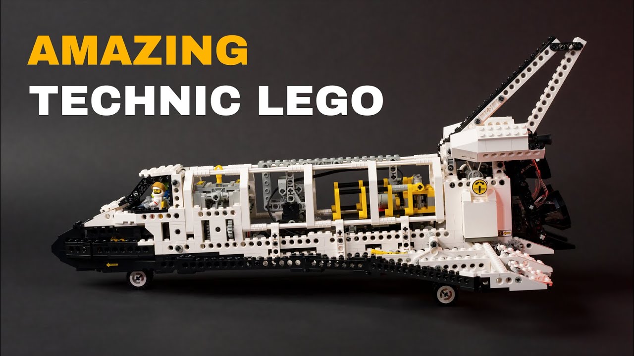 The AMAZING Technic Lego Space Shuttle! Set #8480 - Build and Showcase