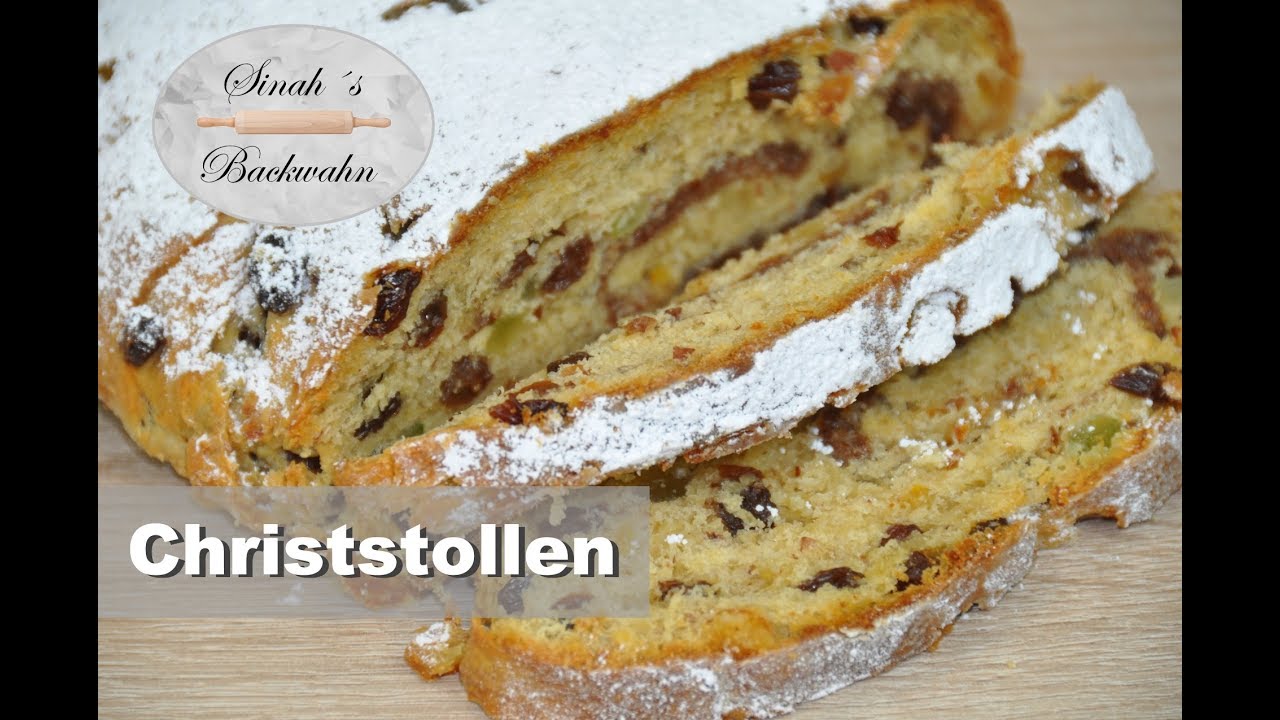 Christstollen selber machen | Rezept mit Hefe | SinahsBackwahn
