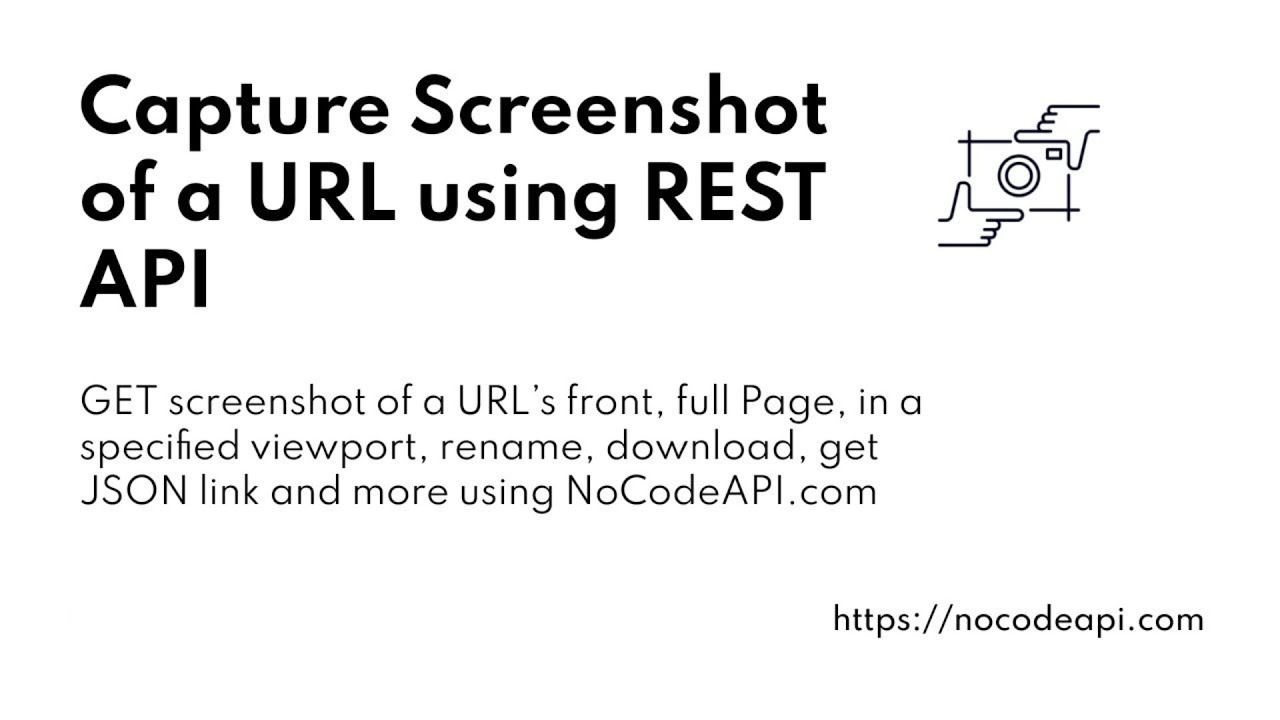 Capture Screenshot of any URL using REST API