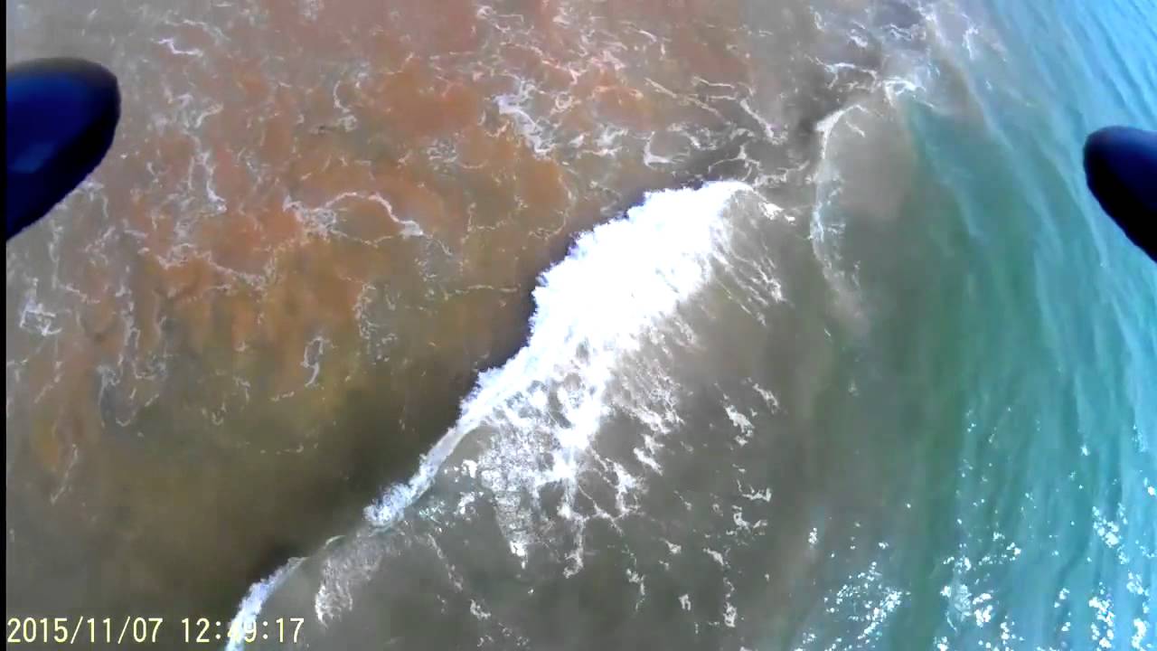 Karachi's Majestic Sandspit beach Aerial view  2015 HD