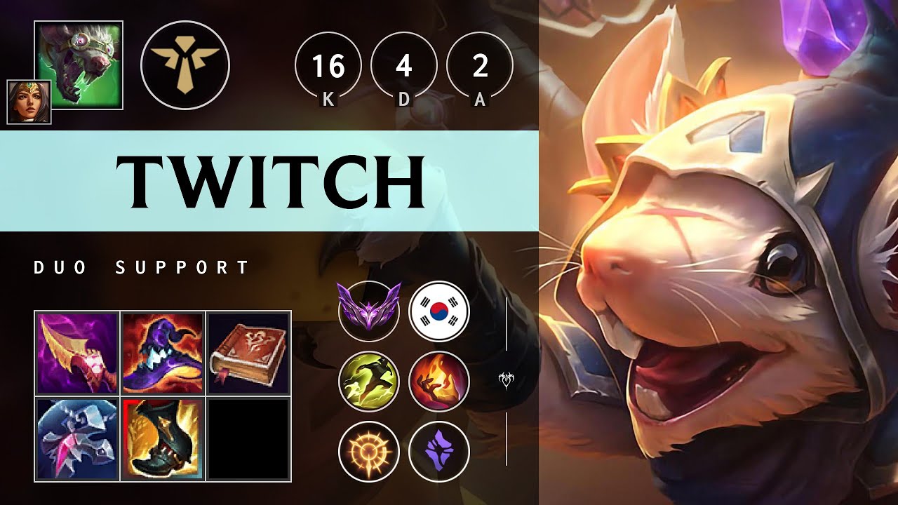 Twitch Support vs Alistar - KR Master Patch 25.14
