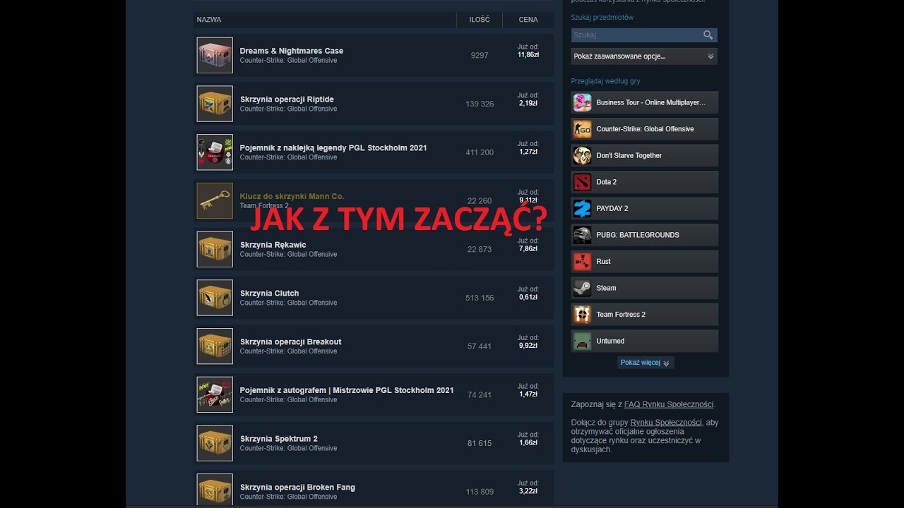 Jak zacząć inwestować na rynku steam? Poradnik dla początkującego