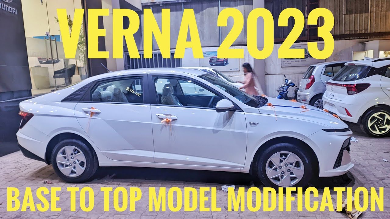 Verna 2023 Base Model to Top Model Modification 😍 With pricing | #hyundaiVerna2023