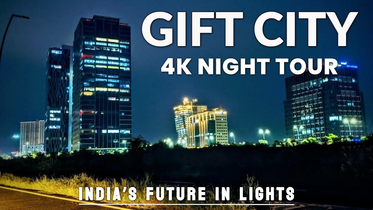 GIFT City 4K NIGHT TOUR – India’s Future in Lights #giftcity #gandhinagar #gujarat #nightdrive
