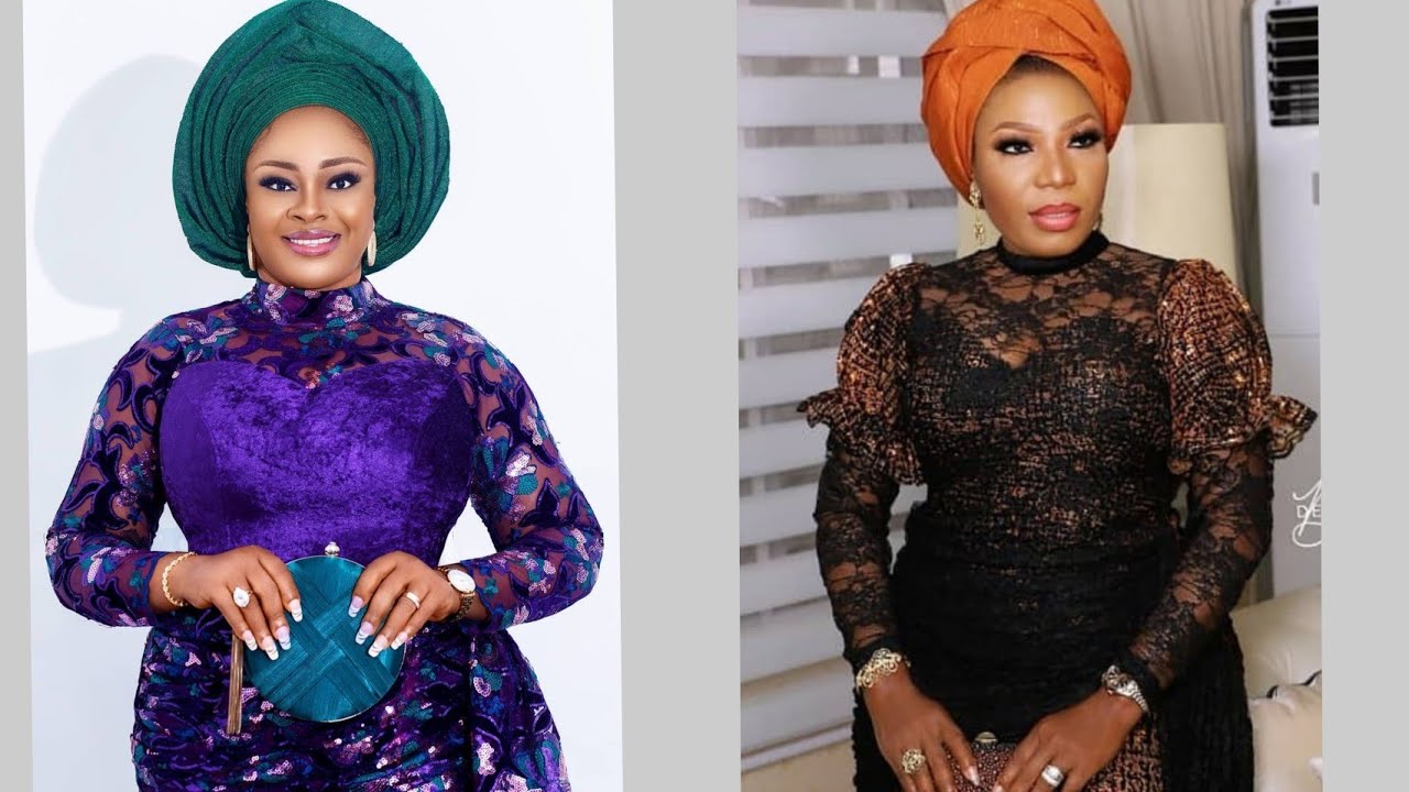 African Fashion: Super Trendy Lace, Velvet & Ankara Styles For Aso-ebi 2021