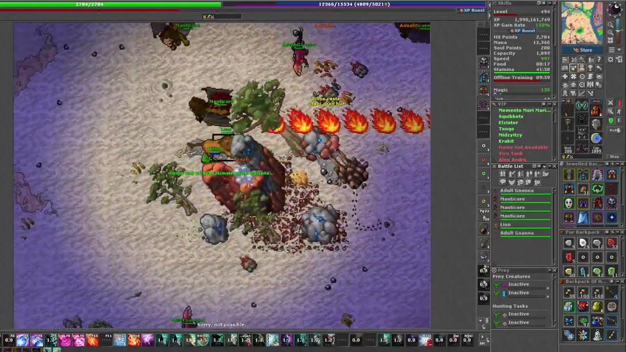 Tibia Neferi The Spy & Amenef The Burning Mini Boss Issavi