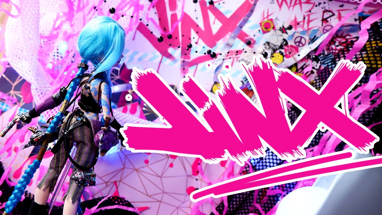 JINX 💙 doll repaint | League of Legends Arcane | custom Disney Descendants OOAK | PIXIENATORY