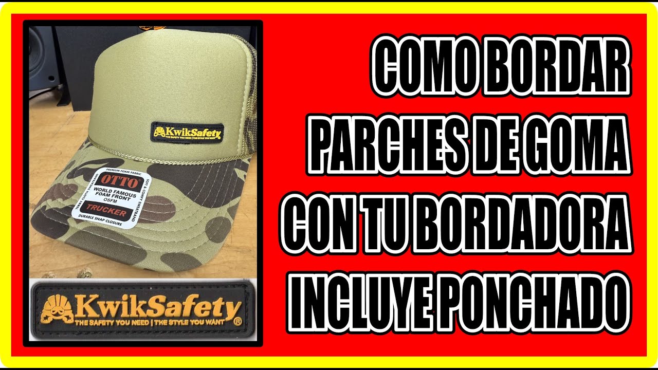 COMO COSER PARCHES DE GOMA CON TU BORDADORA - INCLUYE PONCHADO - SEWING RUBBER PATCHES