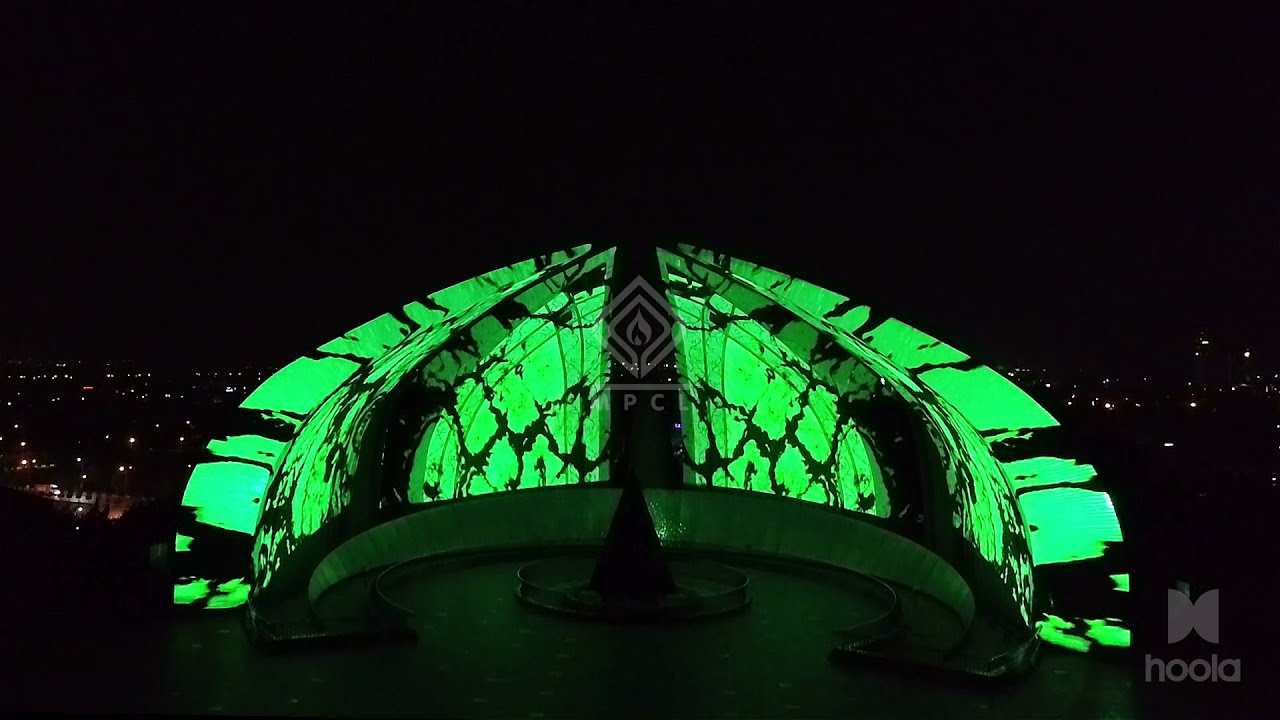 MPCL 3D Projection Mapping at Pakistan Monument, Islamabad. Independence Day.
