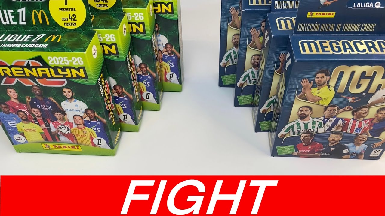 PANINI Adrenalyn XL ligue 1 Vs PANINI MGK La Liga  2025/26