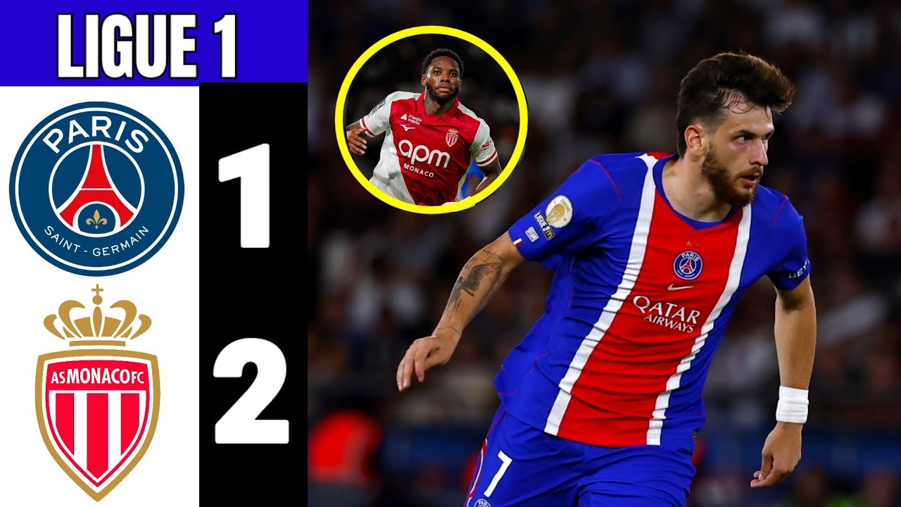 PSG - Monaco 1-2 Highlights | Ligue 1 Mcdonald's 2026/27
