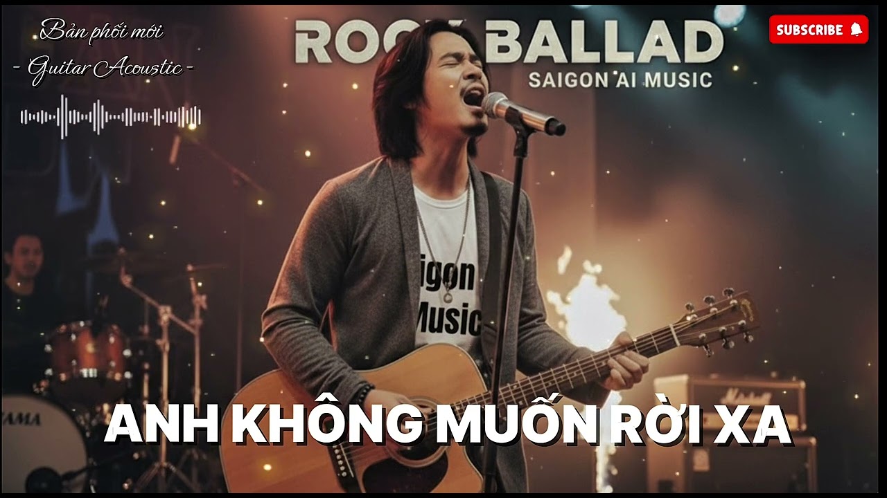 ANH KHÔNG MUỐN RỜI XA (Bản Phối Mới) | Rock Ballad Buồn Day Dứt Về Tình Yêu Tan Vỡ | SAIGON AI Music