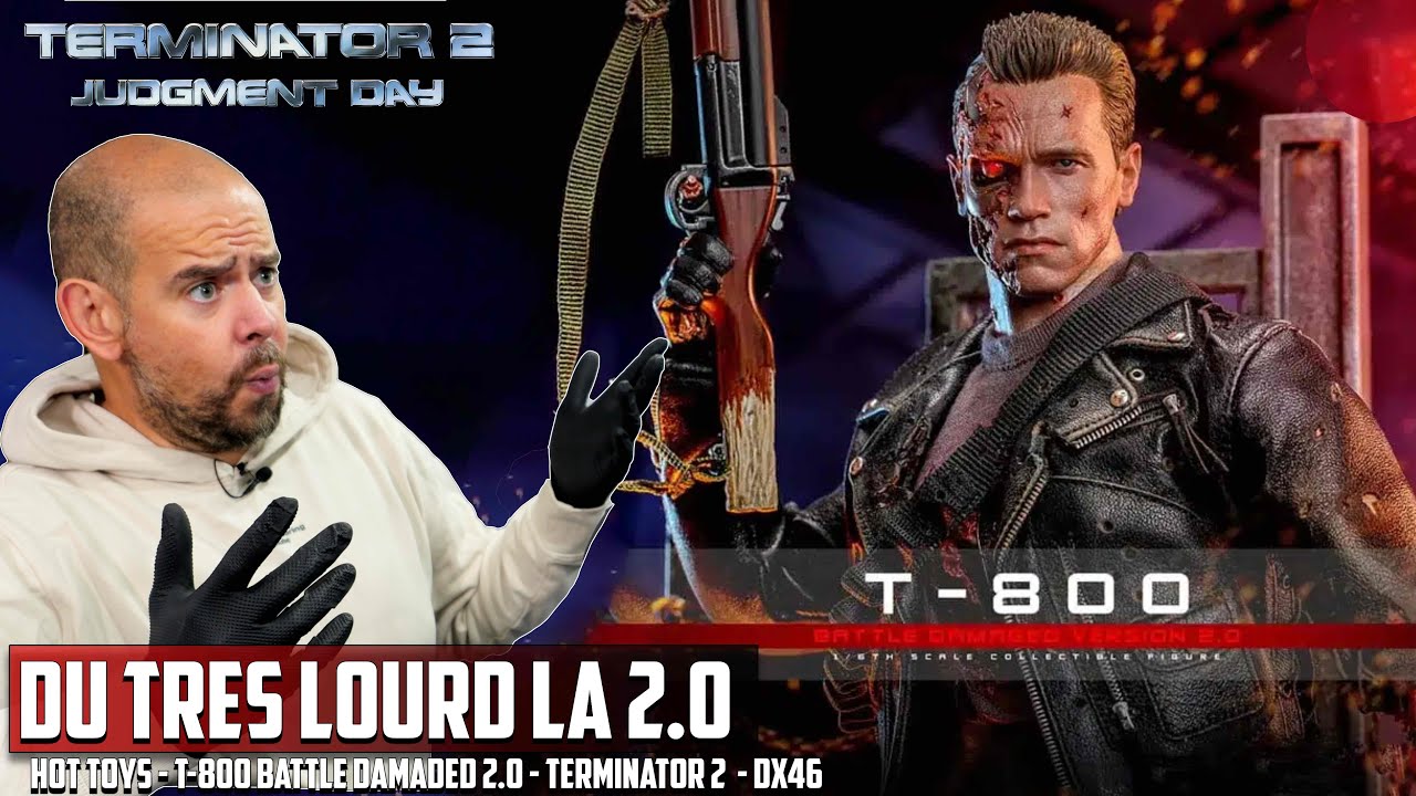 Elle est &Eacute;poustouflante ! Hot Toys T-800 Battle Damaged Version 2.0 DX46