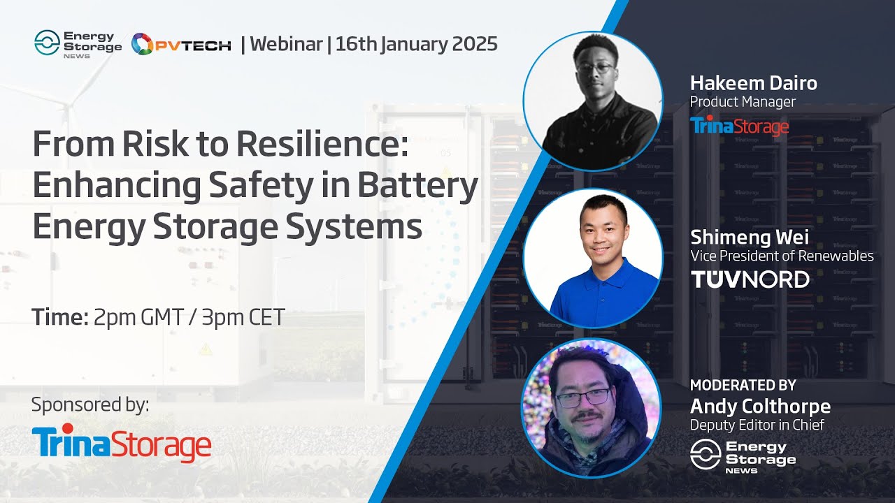 Webinar: From Risk to Resilience: Enhancing Safety in Battery Energy Storage Systems