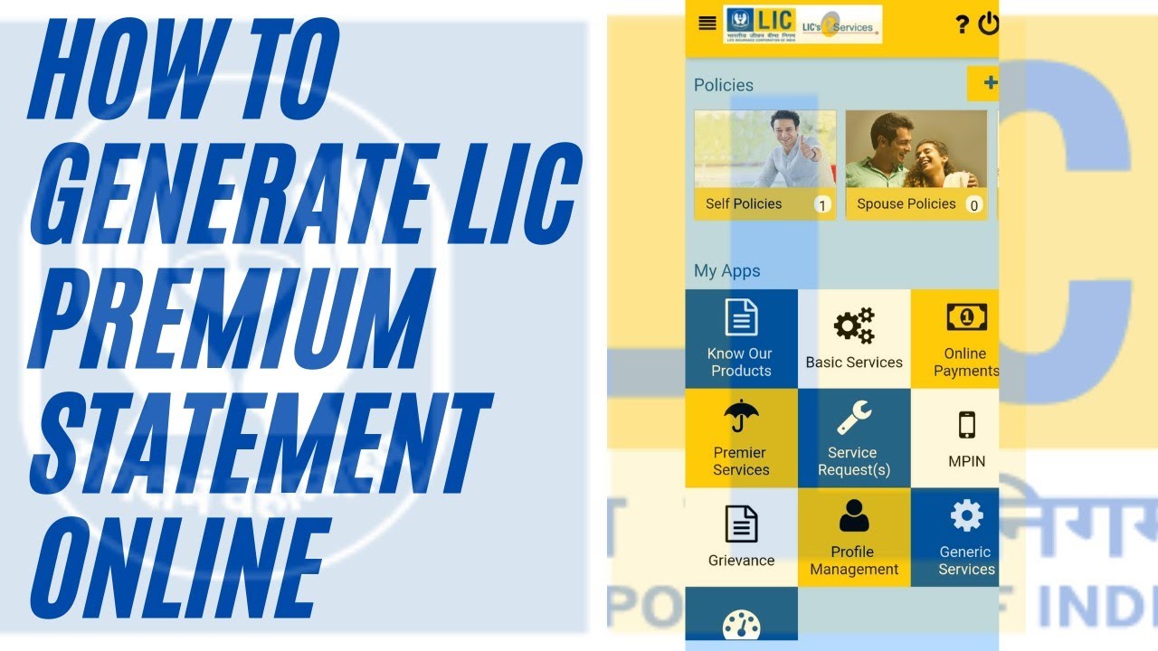 How To Generate LIC Premium Paid Statement Online For Financial Year ! Download LIC Premium Receipt!
