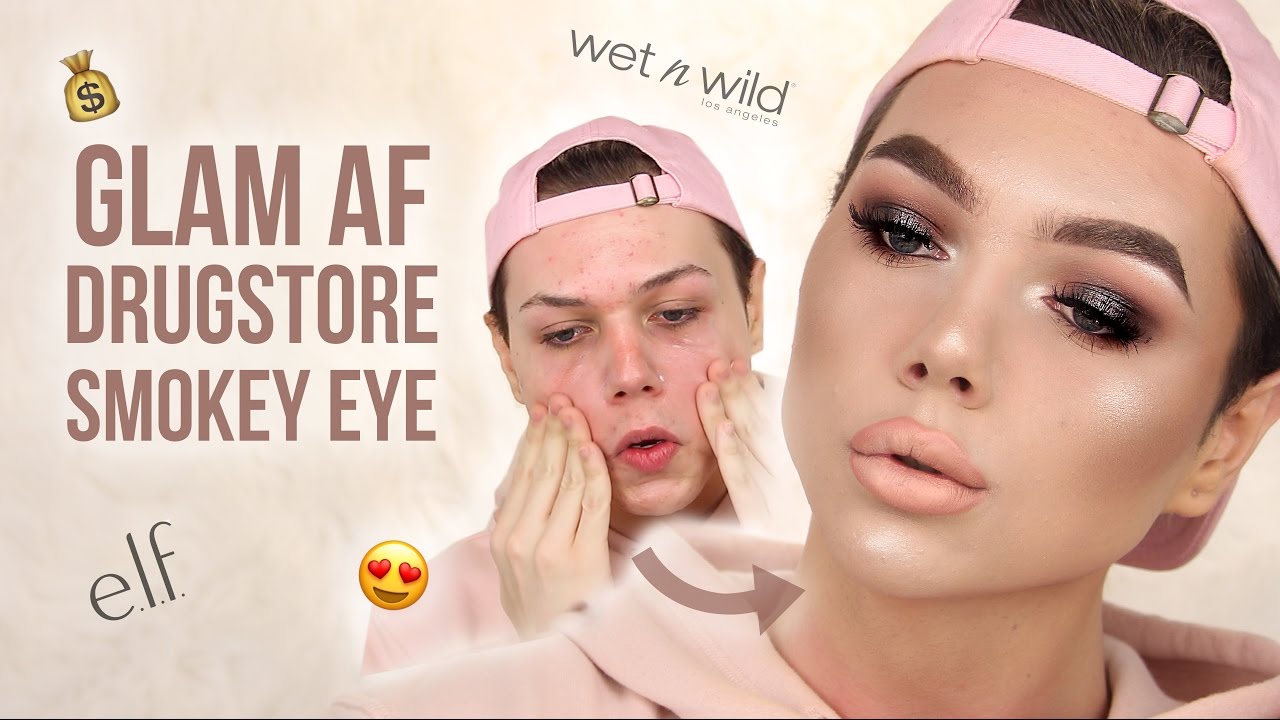 DRUGSTORE GLAM SMOKEY EYE + First impressions!! | Thomas Halbert