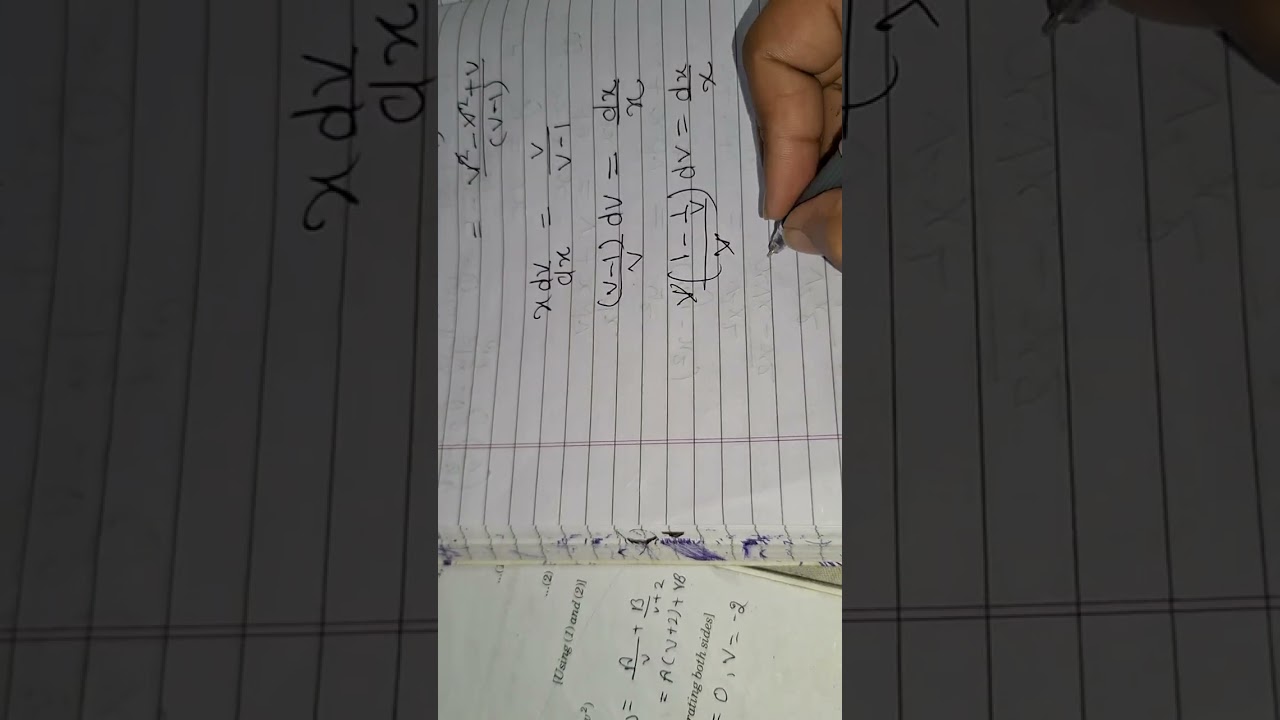 Bsc math differential equations semester 3rd chapter 1 examples 