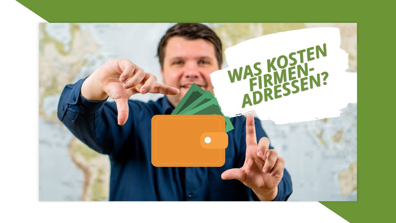 Was kosten Firmenadressen? (Aufzeichnung)