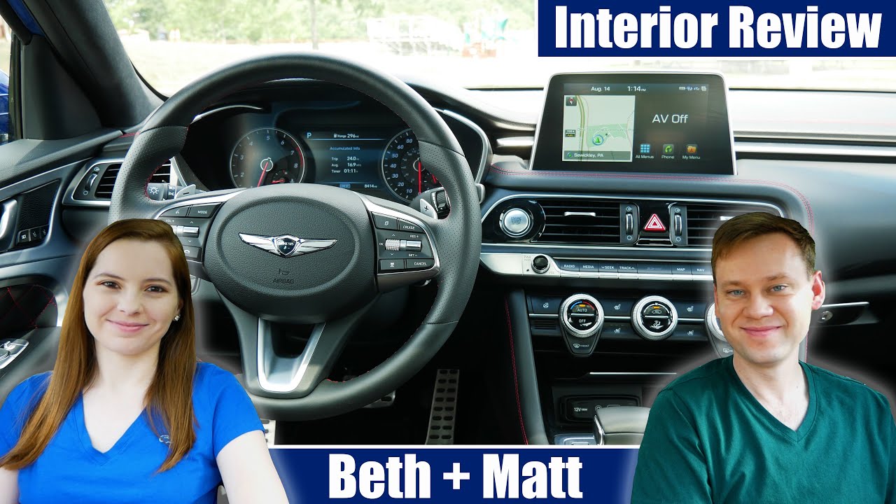 2020 Genesis G70 3.3T Sport Interior Review (Beth + Matt)