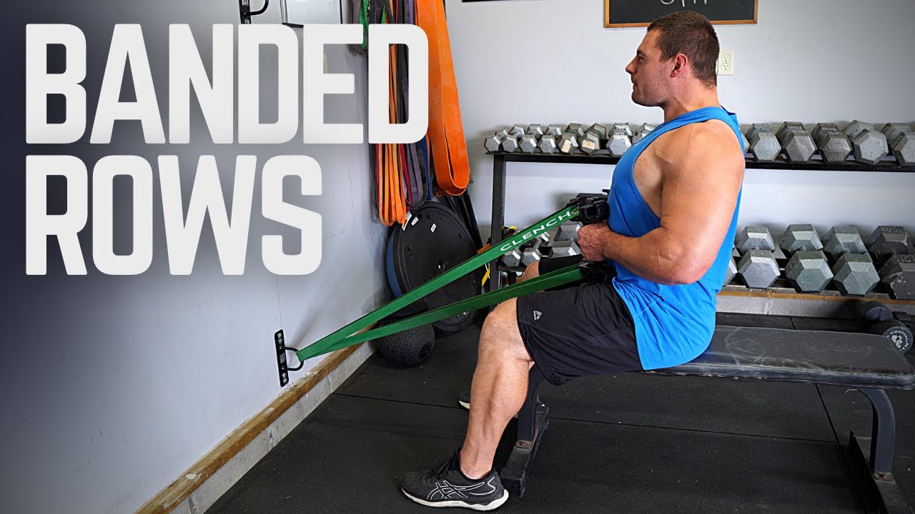 Banded Seated Row - 3 Close Grip Row Exercises with Bands