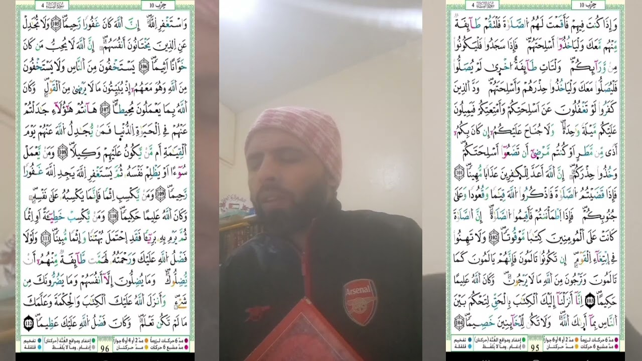 سورة النساء: حفظ وتكرار الثمن الرابع من الحزب العاشر حدرا عشرون مرة. Surat Annissae. 