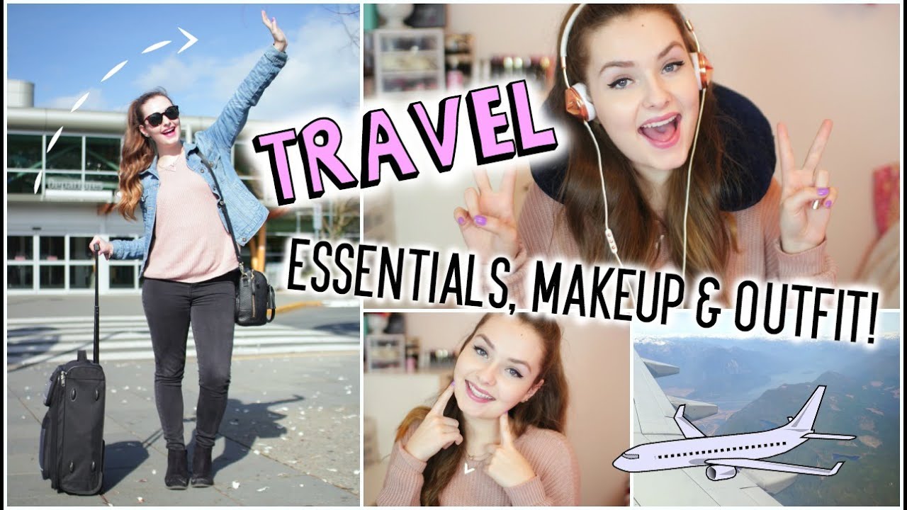 Travel Essentials, Makeup & Outfit!